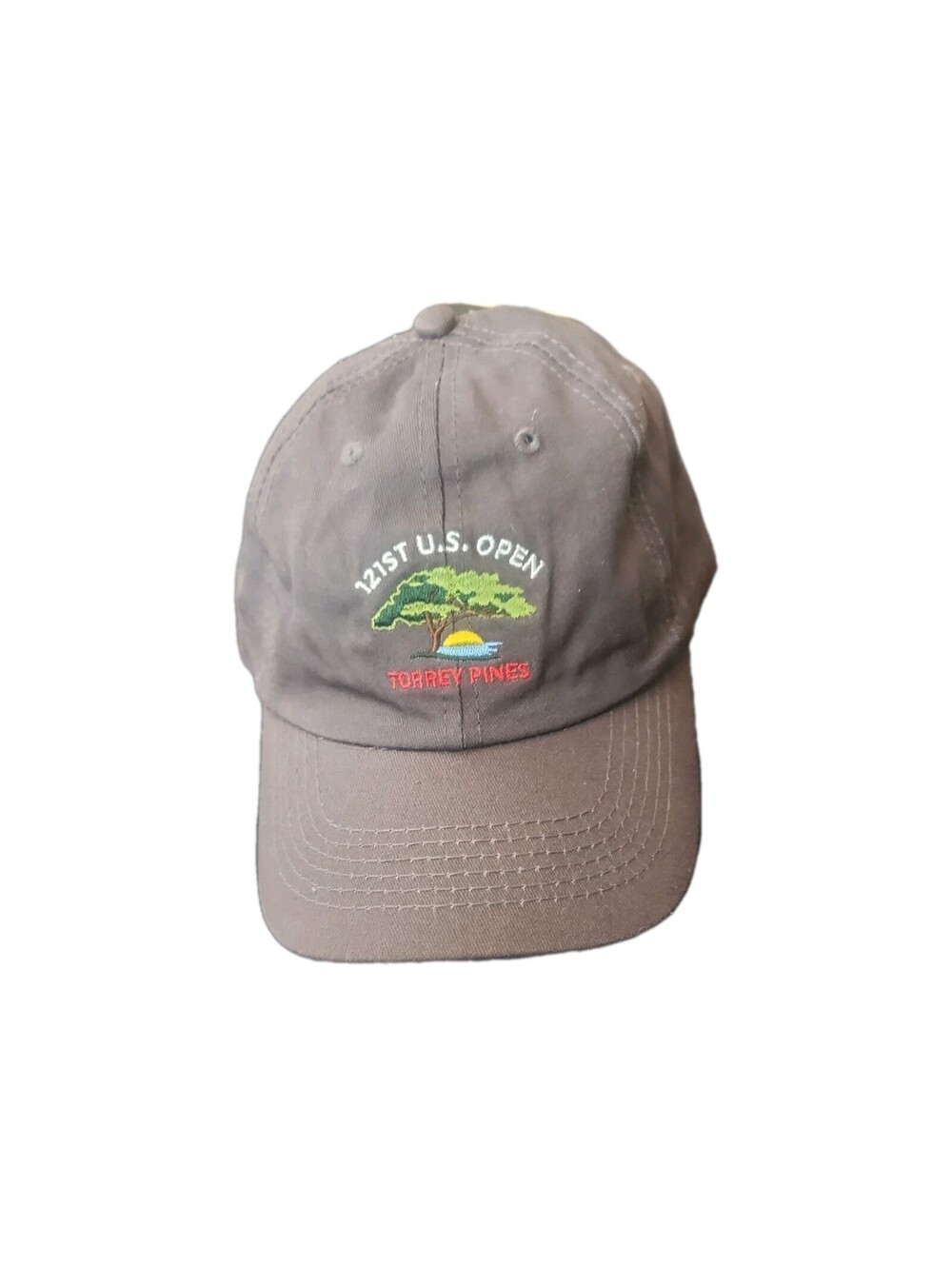 USGA 121St U.S. Open Golf Hat Torrey Pines One Size Dark Grey